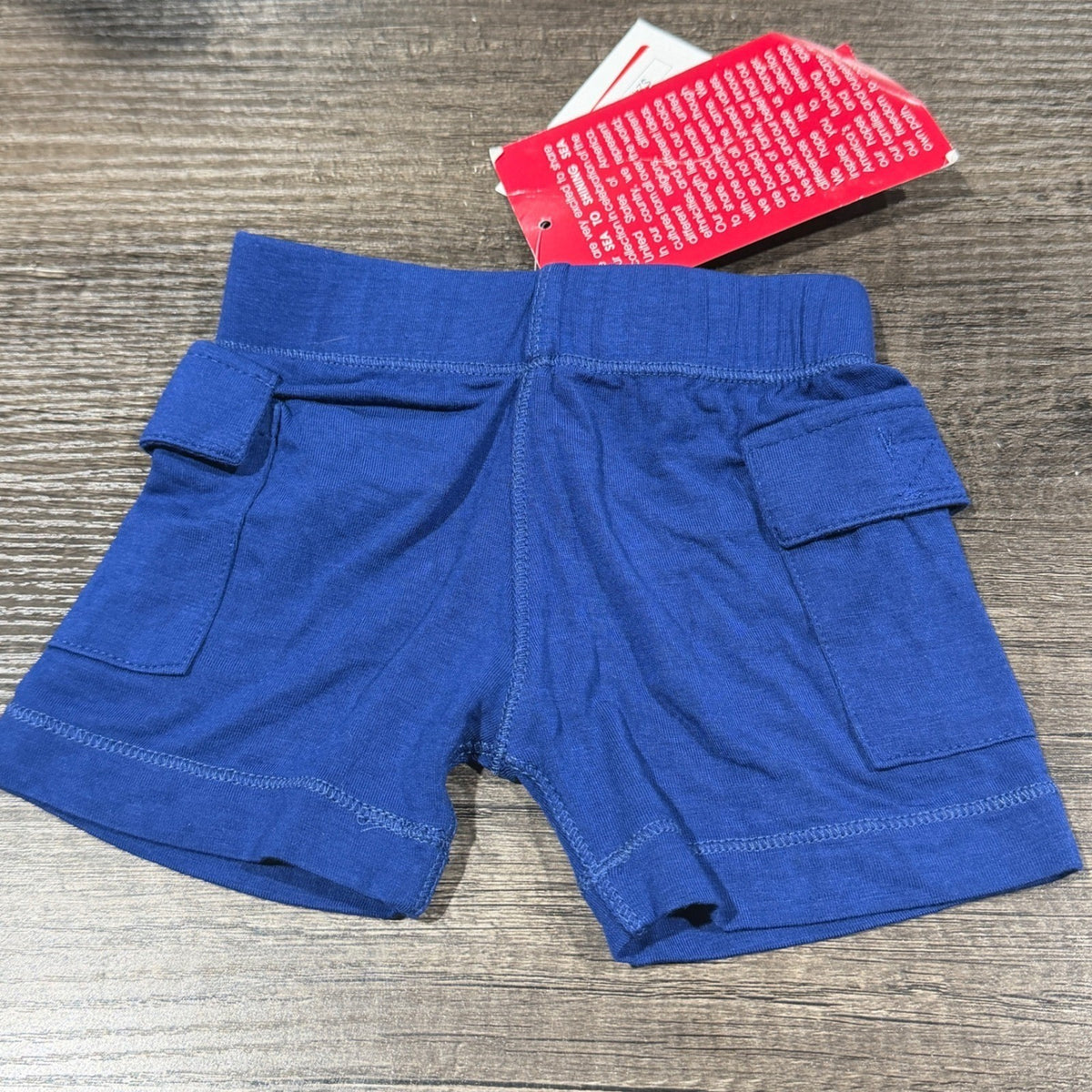 Kickee Pants Cargo Shorts Boys 3-6m Royal Blue Bamboo Viscose NWT2