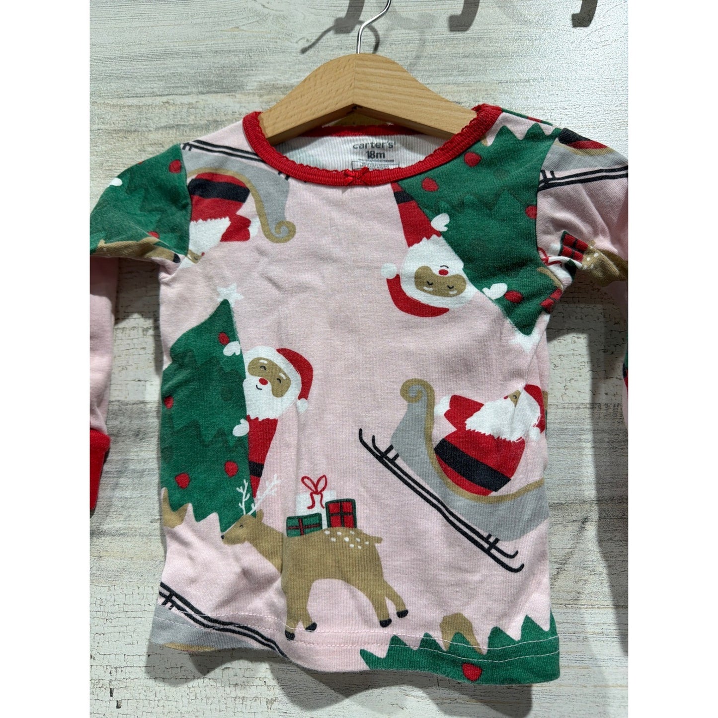 Carter's Dr Seuss Boutique Holiday Pajama Bundle Girls 18M Grinch Santa5