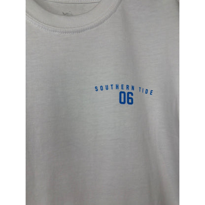Southern Tide Skipjack T-Shirt Boys XS 4-5 White Graphic Tee Preppy EUC1