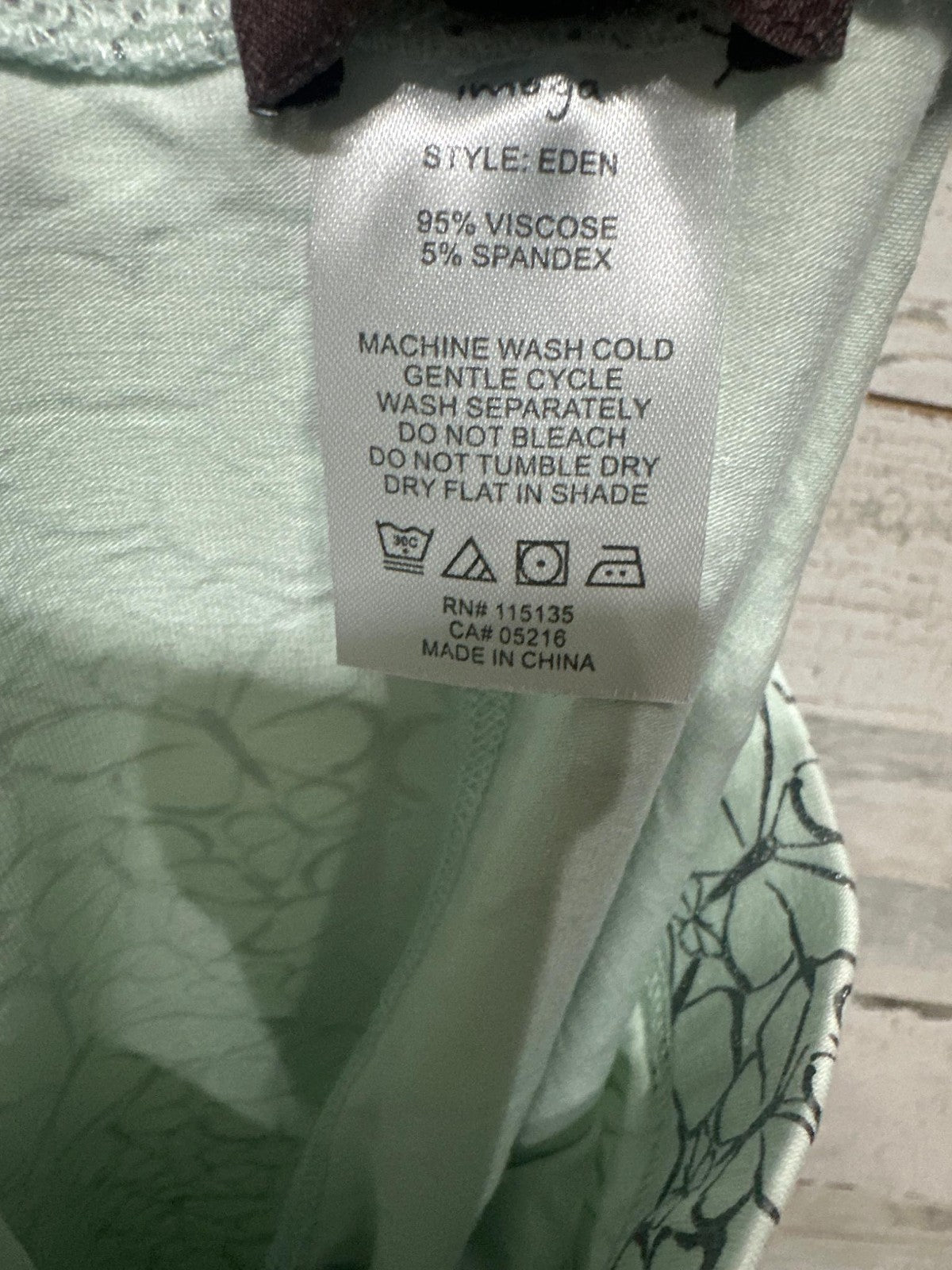 Imoga Leggings Girls Size 5 Mint Green Silver Butterfly Eden Ruffle NWT3