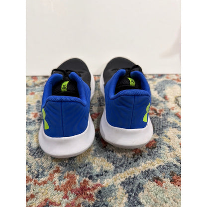 Under Armour Assert 9 Shoes Boys 13K Black Blue Running Sporty EUC3