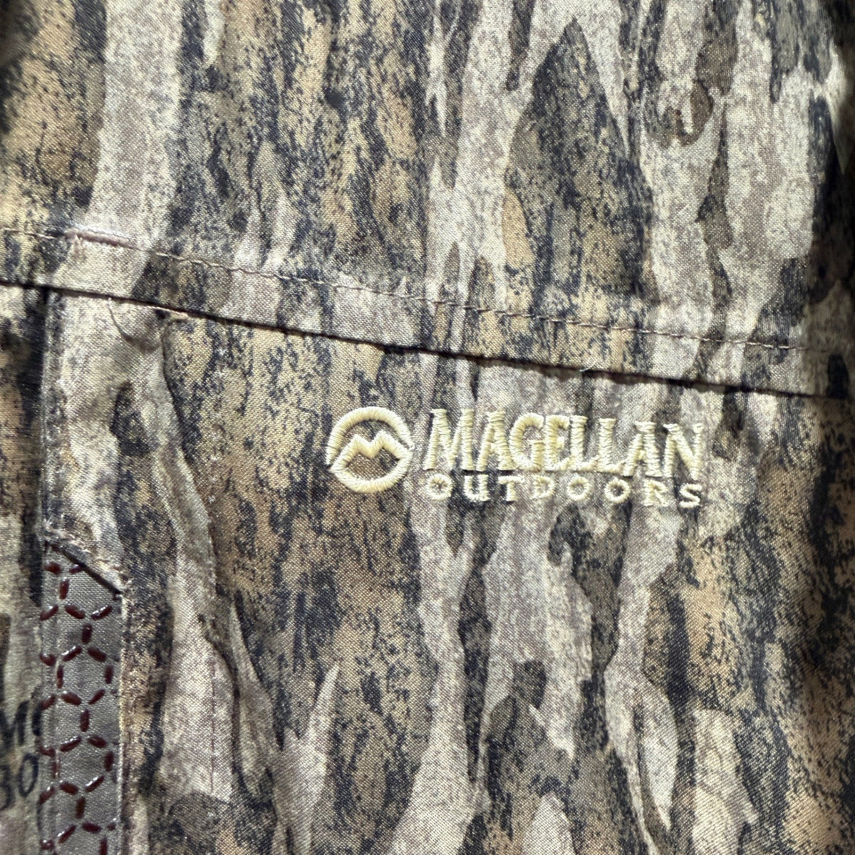 Magellan Outdoors Hunting Jacket Men 3XL Camo Mossy Oak Bottomland EUC2