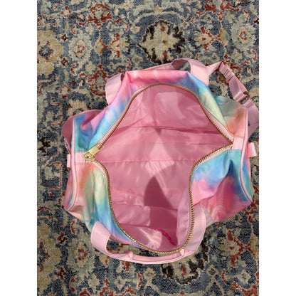 Stony Clover Target Duffel Bag Pink Tie Dye Weekend Travel EUC2
