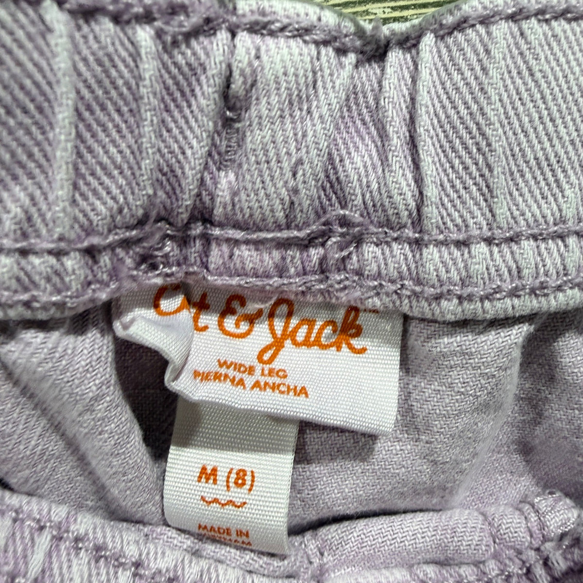Zara Cat & Jack Sweater & Pants Set Girls 7/8 Purple Ivory Knit Wide Leg Boho6