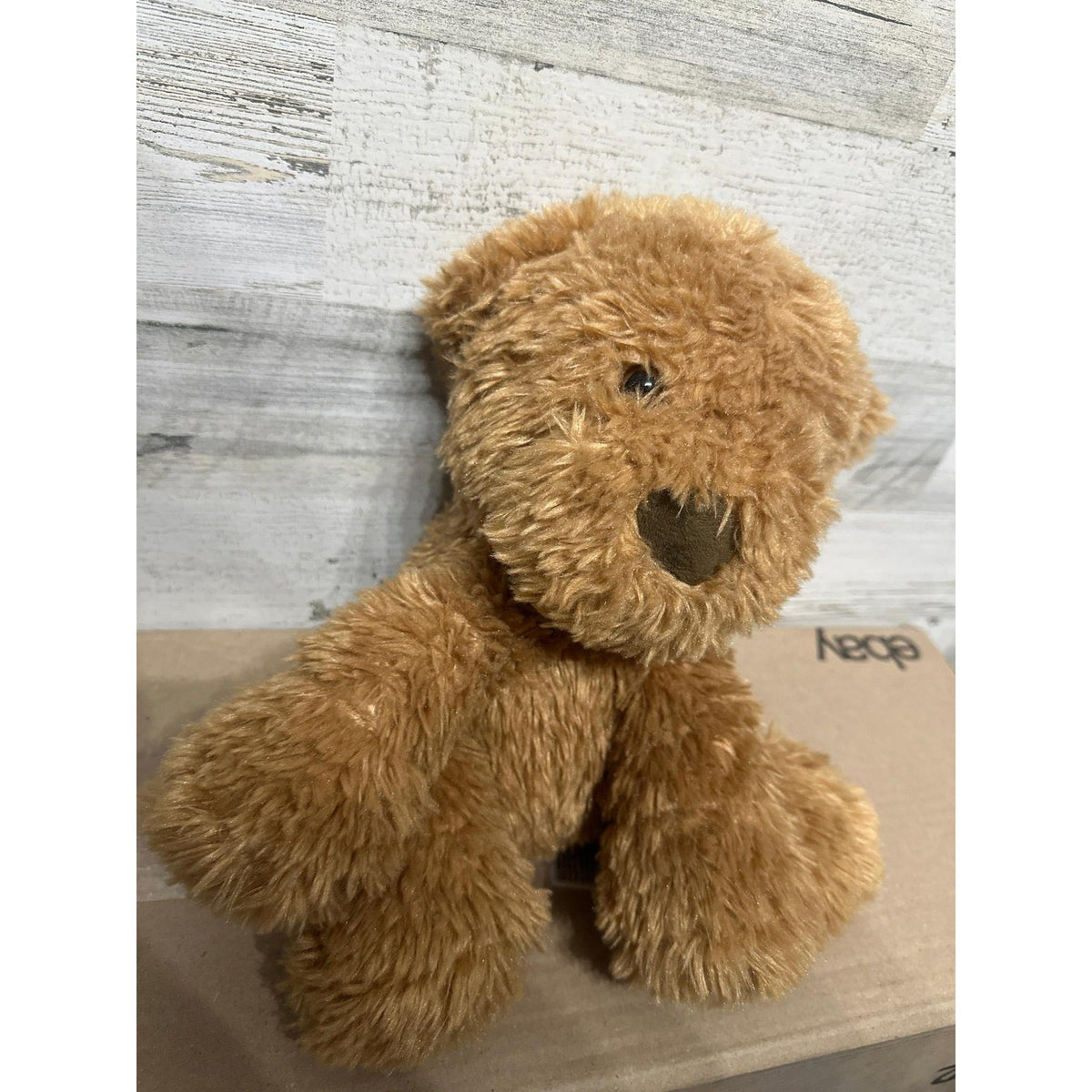 Animal Adventure Plush Dog Unisex OS Brown Shaggy Heart Nose EUC4
