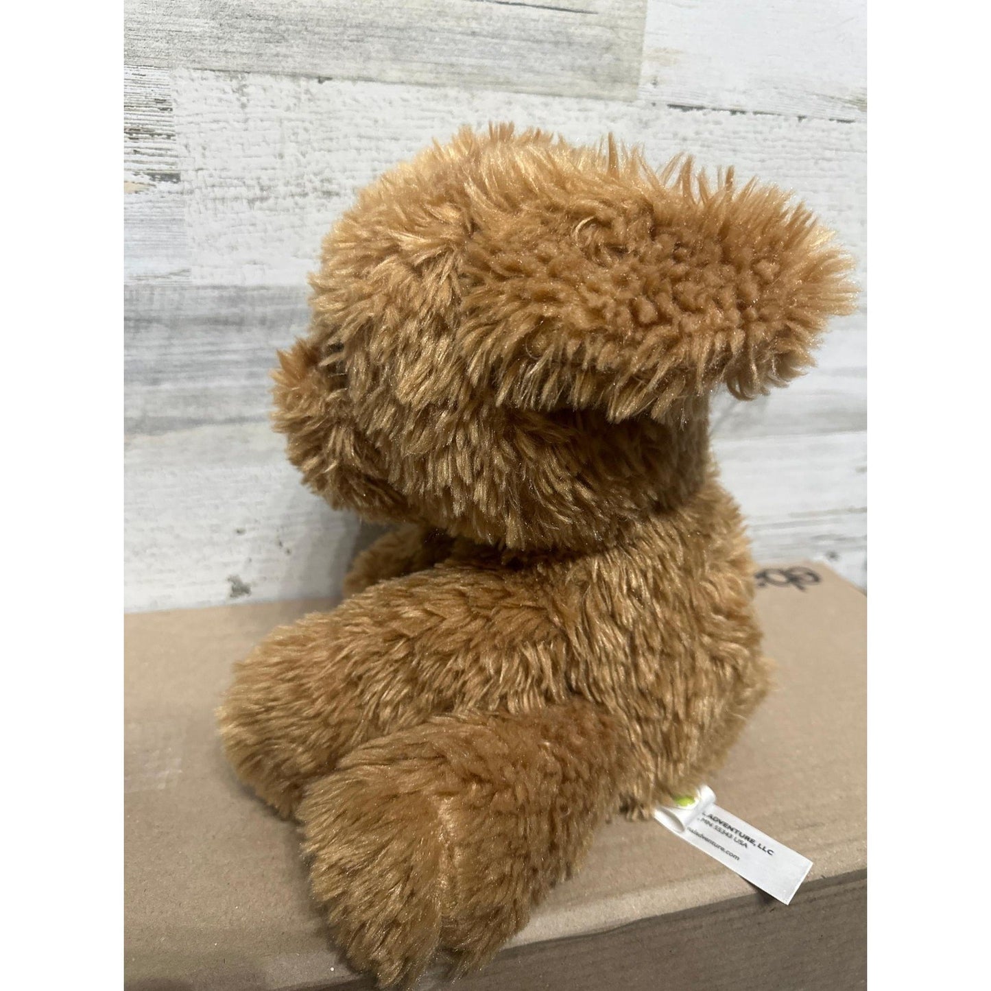 Animal Adventure Plush Dog Unisex OS Brown Shaggy Heart Nose EUC3