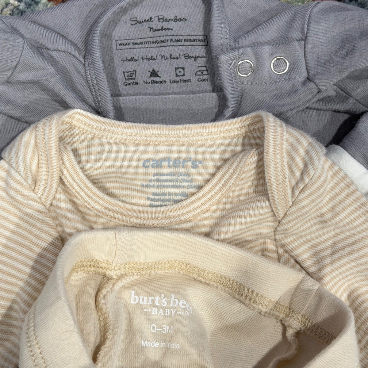 Little Wings Lou Lou Company Baby Preemie - 12m Mixed Size Lot Green Tan *Flawed9