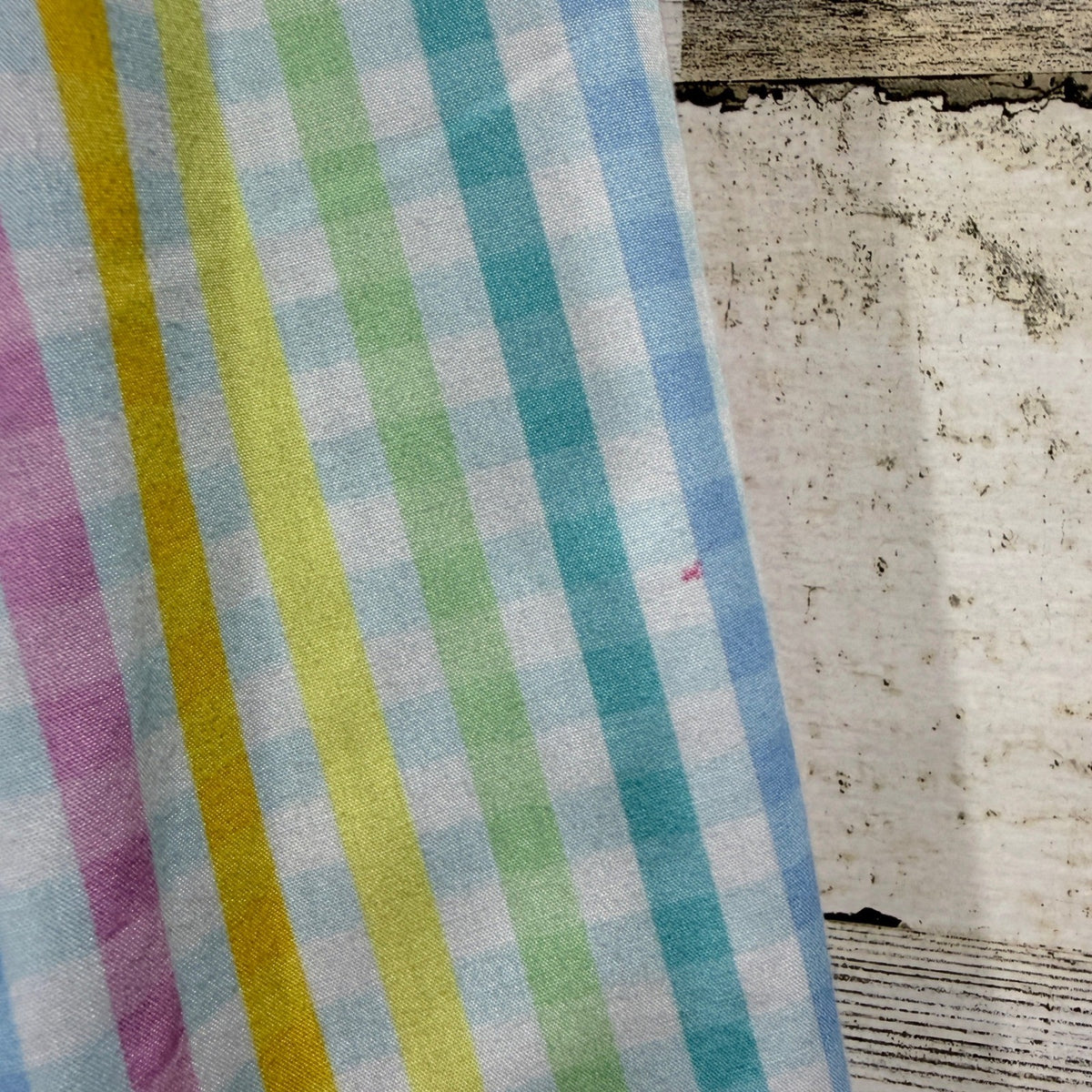 Nola Smocked Handmade Bishop Dress Girls 5T Pastel Gingham Plaid Southern3