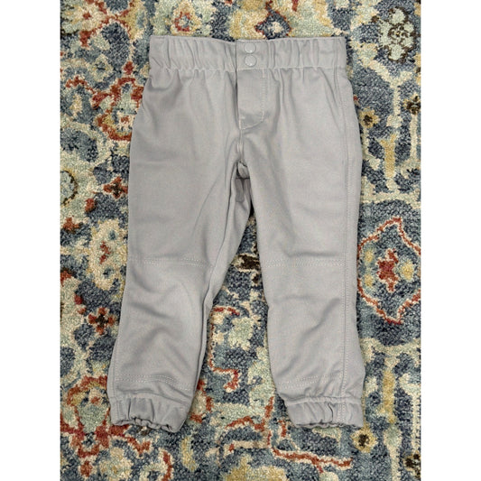 Champro Sports Softball Pants Girls XS Gray Elastic Waist Cuffs NWT0