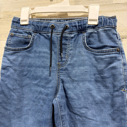 Cat & Jack Athletic Jeans Boys 12 Blue Drawstring Stretch Casual EUC1