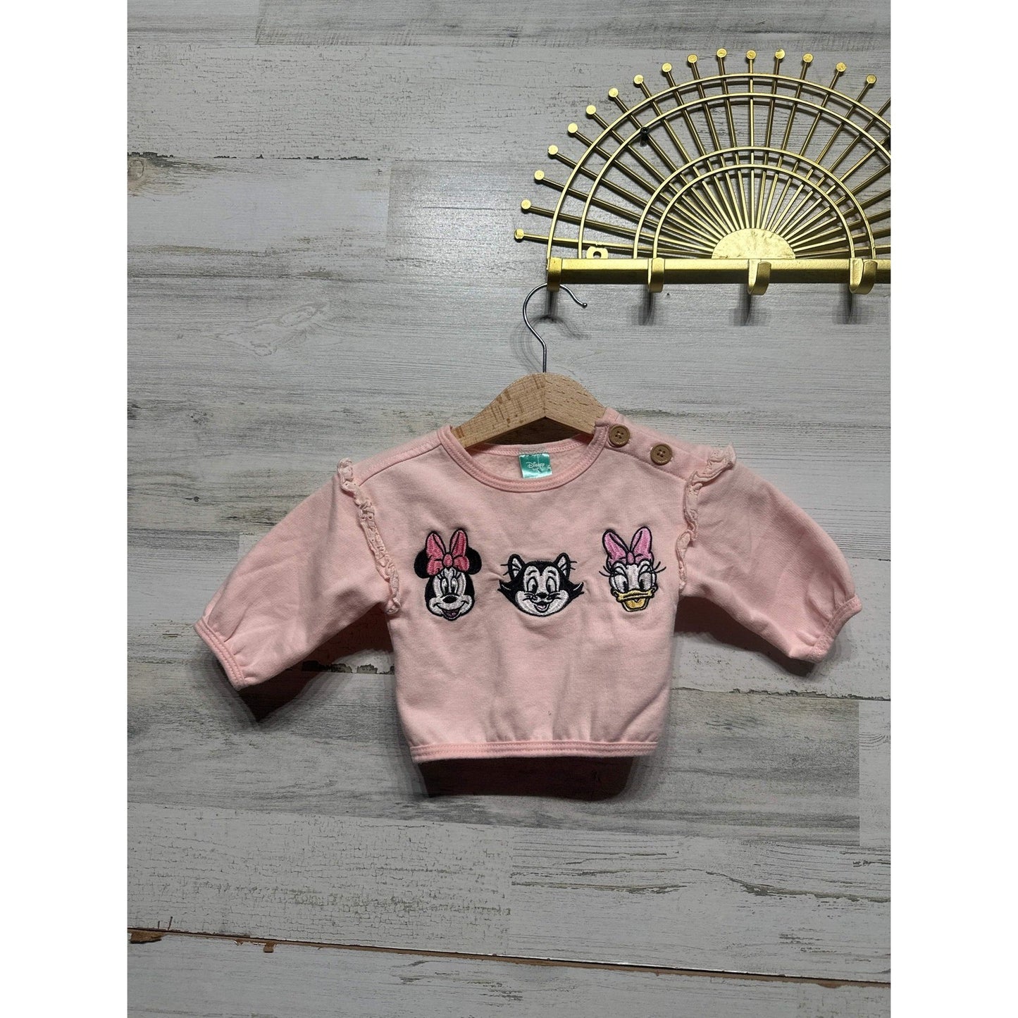 Disney Baby Clothes Bundle Girls 0-6M Pink Minnie 101 Dalmatians 5pc Set EUC2