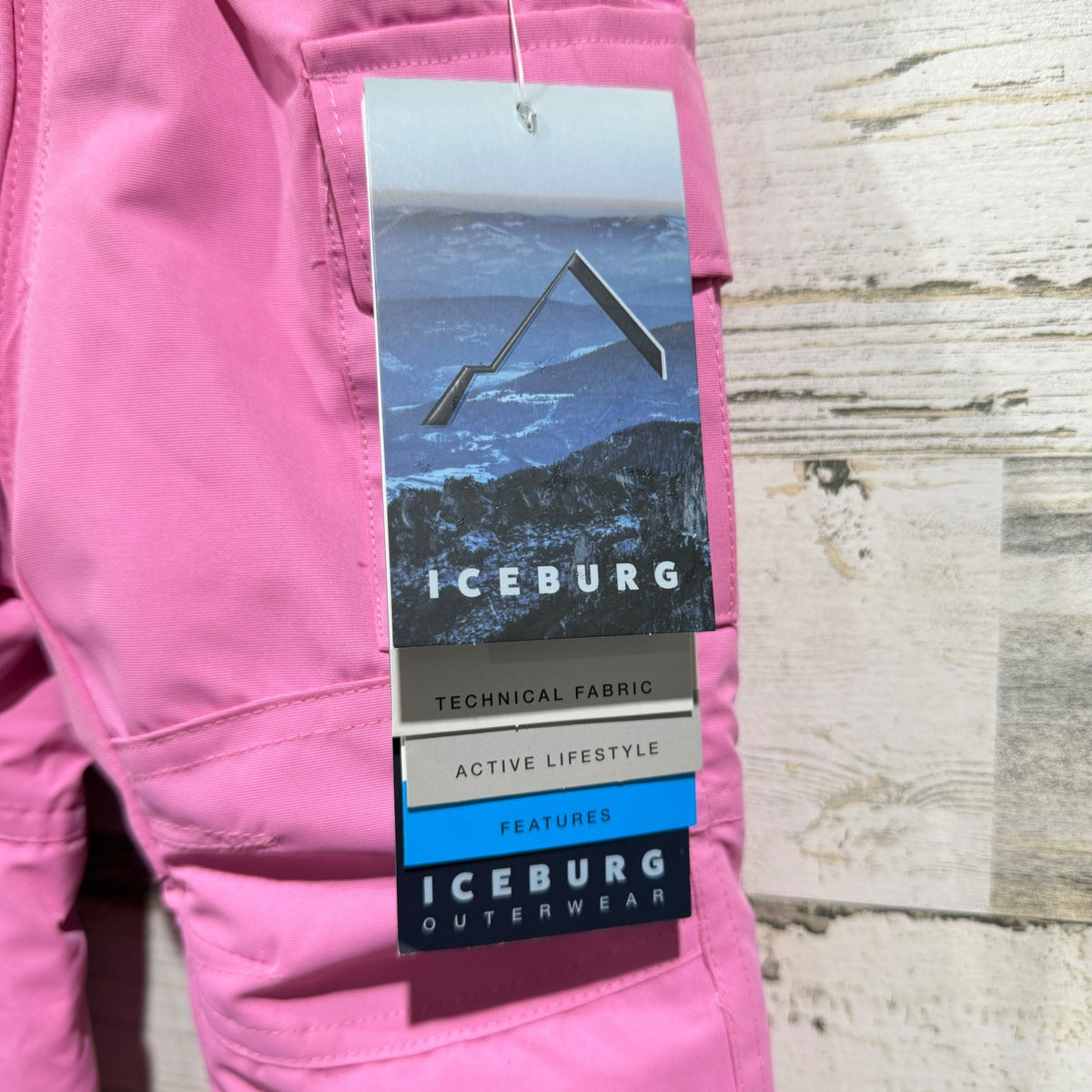 Iceburg Snow Bib Infants 3M Pink Technical Weather Tech Ski Pants Gorpcore NWT1