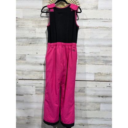Arctix Snow Bib Overalls Girls Large Pink Black Insulated Ski Pants GUC*6