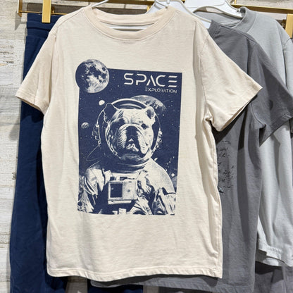 H&M Graphic Tees Joggers Boys 7-8 Bundle Space Shark MLB Sporty Casual GUC1