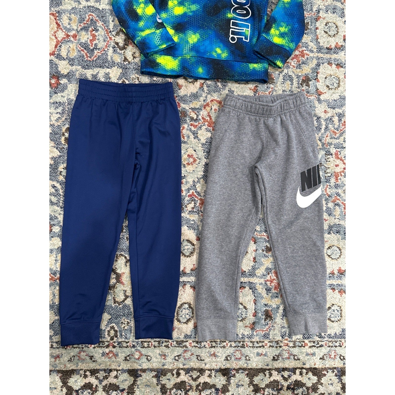 Nike Hoodie Joggers Bundle Boys 6 Blue Galaxy Blue Gray 3pc2