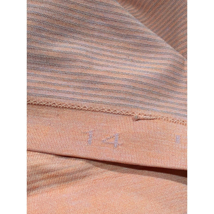 Lululemon Swiftly Tech Short Sleeve Women 14 Orange Mesh Knit Athletic GUC7