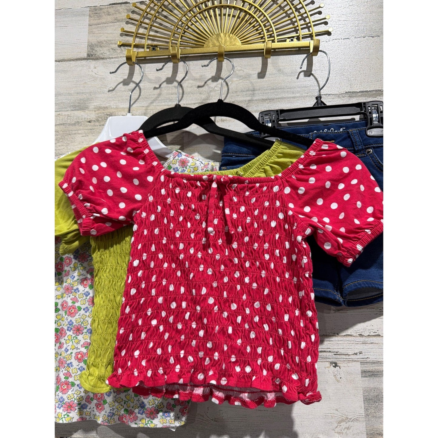 Gap Old Navy Cat & Jack Shirt Shorts Bundle Girls 8 Multicolor Summer EUC1