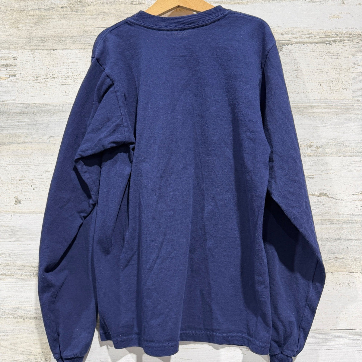 Dallas Cowboys Graphic Tee Youth M Navy Blue Long Sleeve NFL Football EUC4