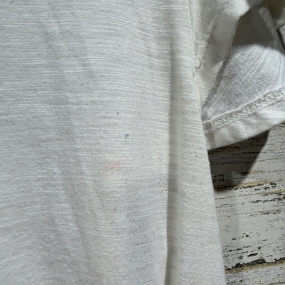 Matilda Jane Joanna Gaines Top Women XS White Twist Front Flutter Sleeve *Flawed2