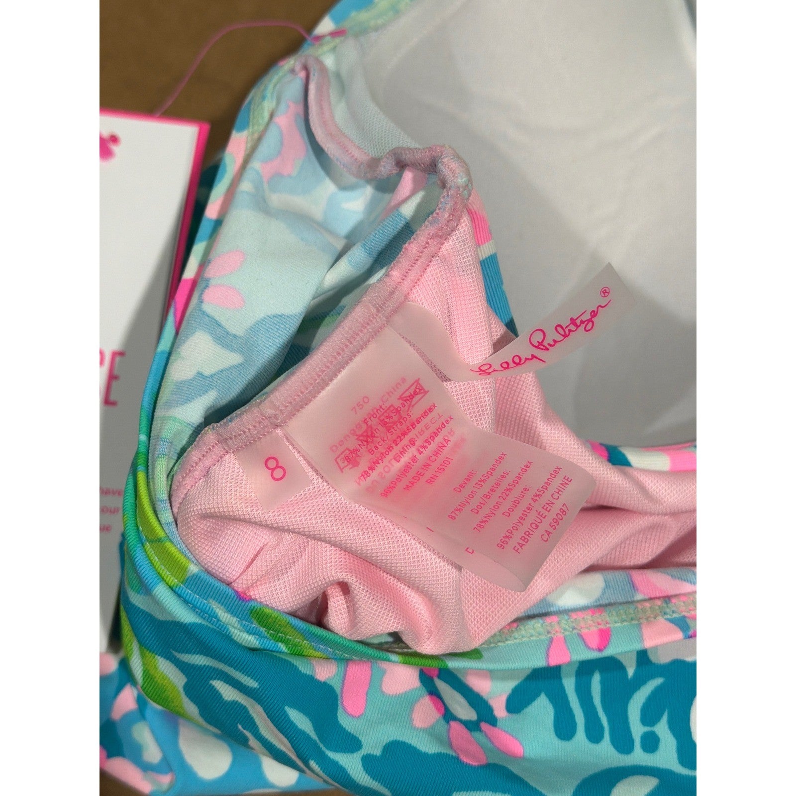 Lilly Pulitzer Tankini Swim Women 8 Top / 10 Bottoms Floral Tropical Resort NWT10