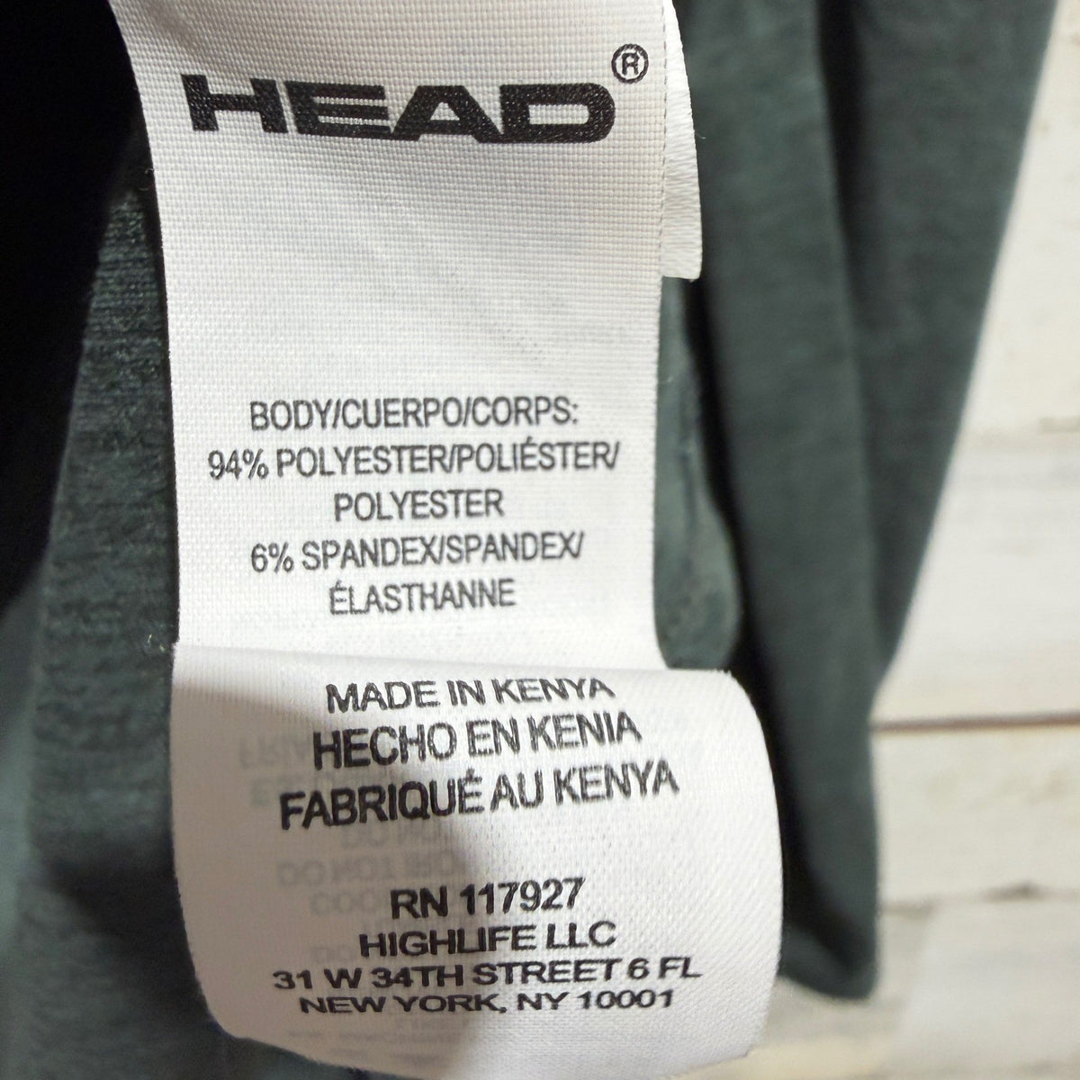 Head Long Sleeve Active Shirt Women L Green Thumbhole Athleisure *Flawed3