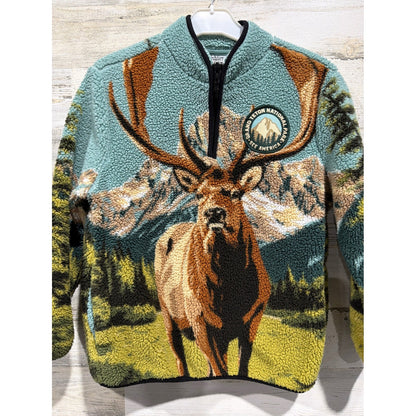 Creative Action Network Fleece Boys 8 Grand Teton Elk Gorpcore National Park0