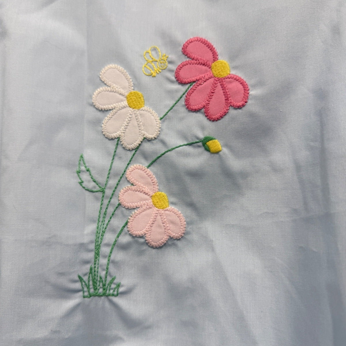 The Beaufort Bonnet Company Floral Bubble Romper Girls 3T Blue Cotton Preppy EUC1