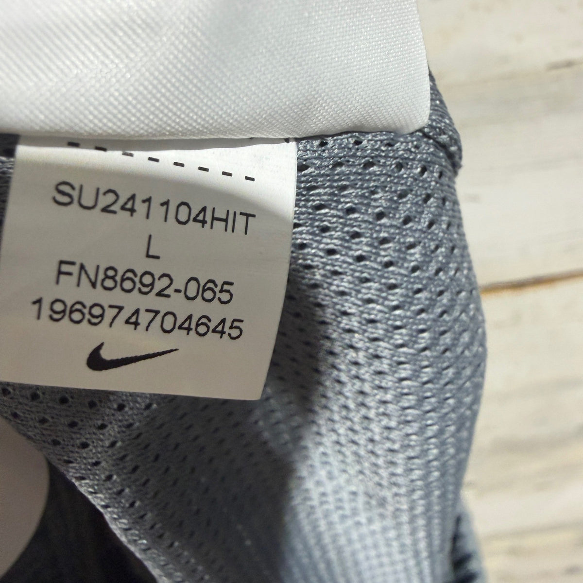 Nike Dri-FIT Mesh Shorts Boys Large Gray 100% Polyester Athletic NWT6