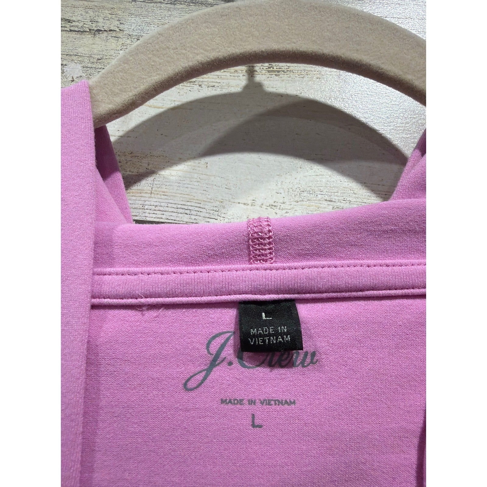 J. Crew Hoodie Women Large Pink Thumbhole Active Pullover EUC1