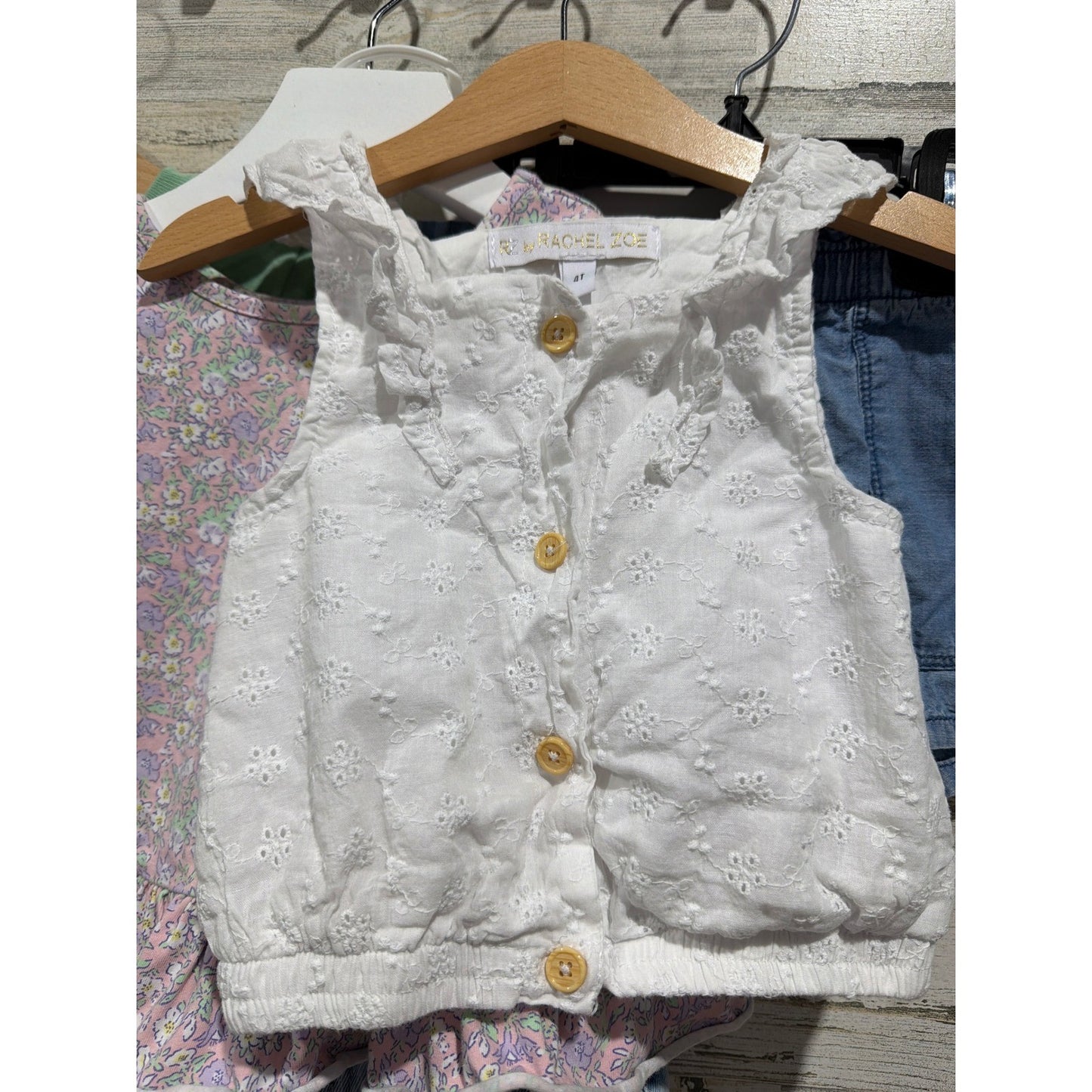 Disney Cat & Jack OshKosh Girls 4T 5pc Bundle Summer Floral EUC NWT1