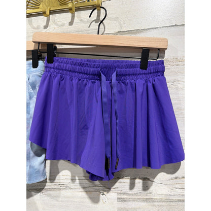 Liberty Pro Freely Shorts Skort Girls Medium Purple Blue Tie Dye Athletic EUC1