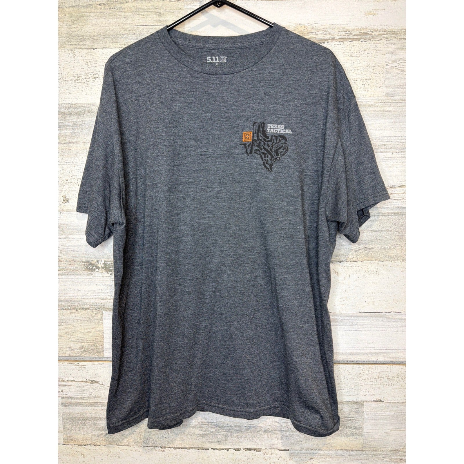 5.11 Tactical T-Shirt Men XL Gray Texas Graphic Short Sleeve Outdoor EUC0