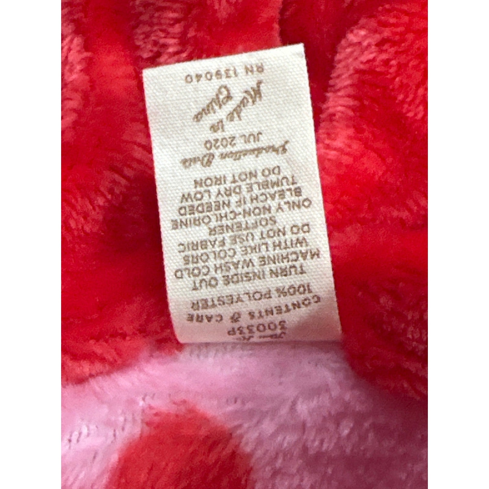Matilda Jane Robe Girls Medium Pink Red Polka Dot Hooded Fleece*Missing Belt Tie2