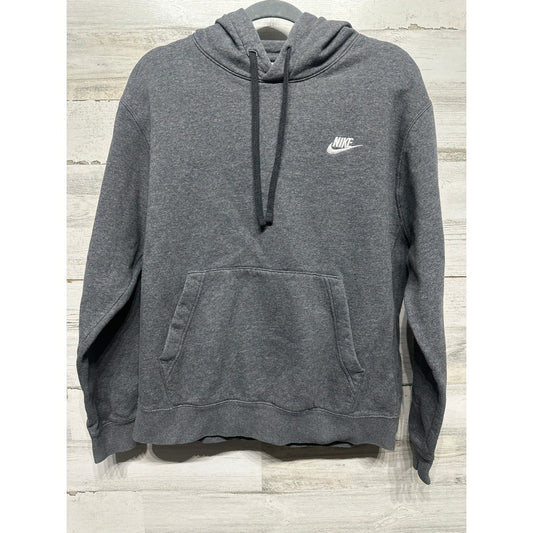 Nike Hoodie Size Adult Small Charcoal Grey Club Fleece Pullover0