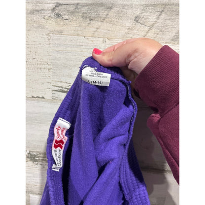 Bassett Walker Sweatpants Women 14-16 Purple Vintage 90s Sturdy Sweats3