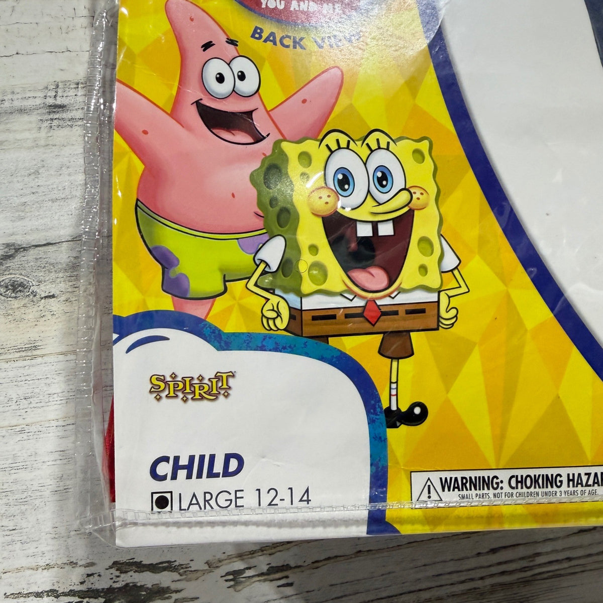 Krusty Krab Jacket Kids Size L 12-14 Red Spongebob Costume NWT1
