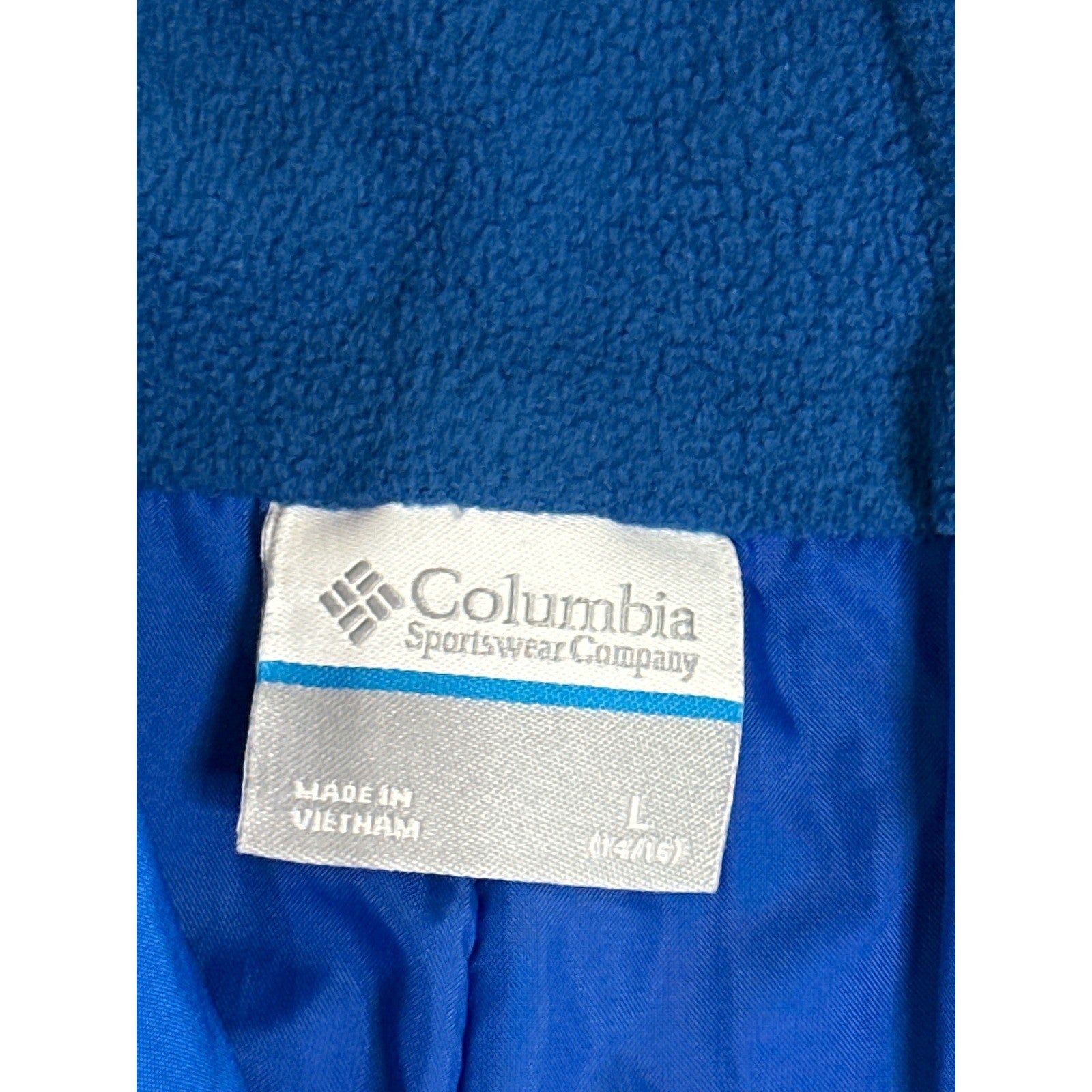 Columbia Snow Bib Boys 14/16 Blue Outgrown Insulated Overalls EUC2