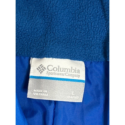 Columbia Snow Bib Boys 14/16 Blue Outgrown Insulated Overalls EUC2