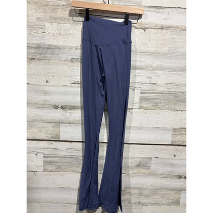 Aerie Flare Leggings Women S Navy Crossover Waistband Athleisure EUC2