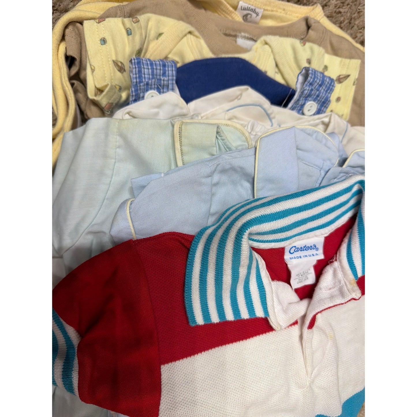 Vintage Baby Boy Bundle Carriage Boutique Feltman Bros Osh Kosh Smock 17pc1