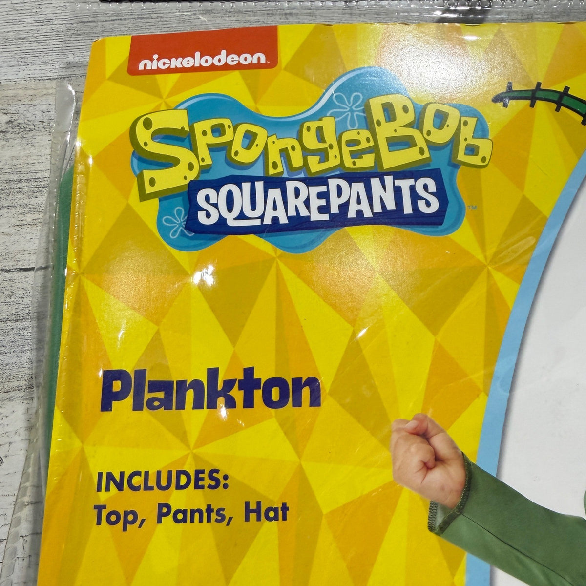 Plankton Costume Toddler 3T-4T Green SpongeBob SquarePants Cartoon NWT2