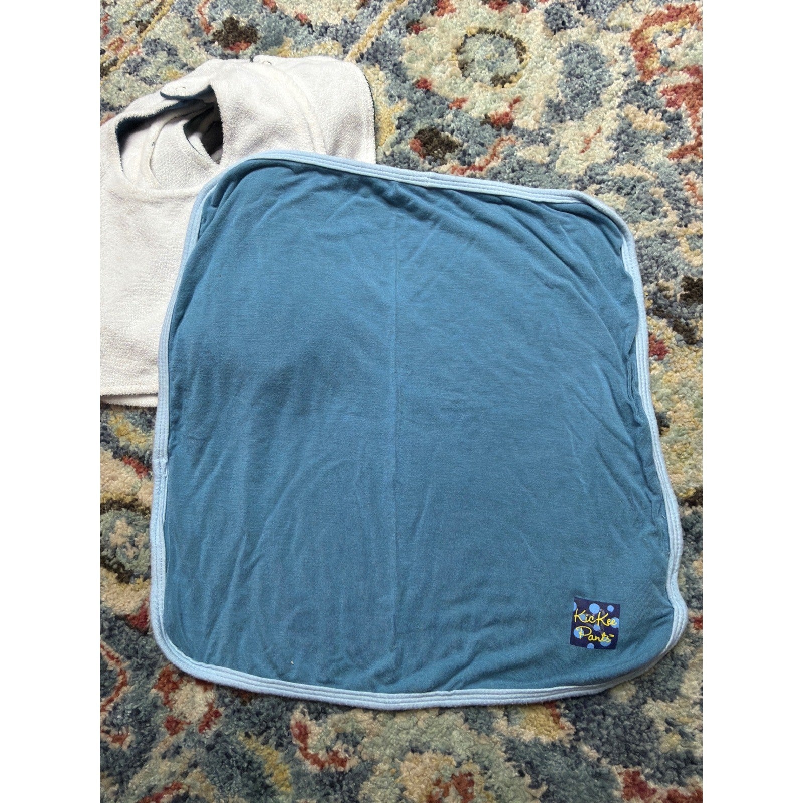 Kickee Pants Bibs and Lovey Bundle Baby Boys Blue Green Sharks Cows Bamboo Soft4