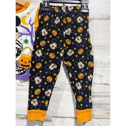 Disney Peanuts Halloween Cotton Pajamas Kids 3T Snoopy Mickey Mouse Bundle5