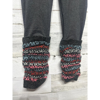Mimi & Maggie Sonora Valley Leggings Girls 4 Gray Knit Leg Warmer Boho NWT2