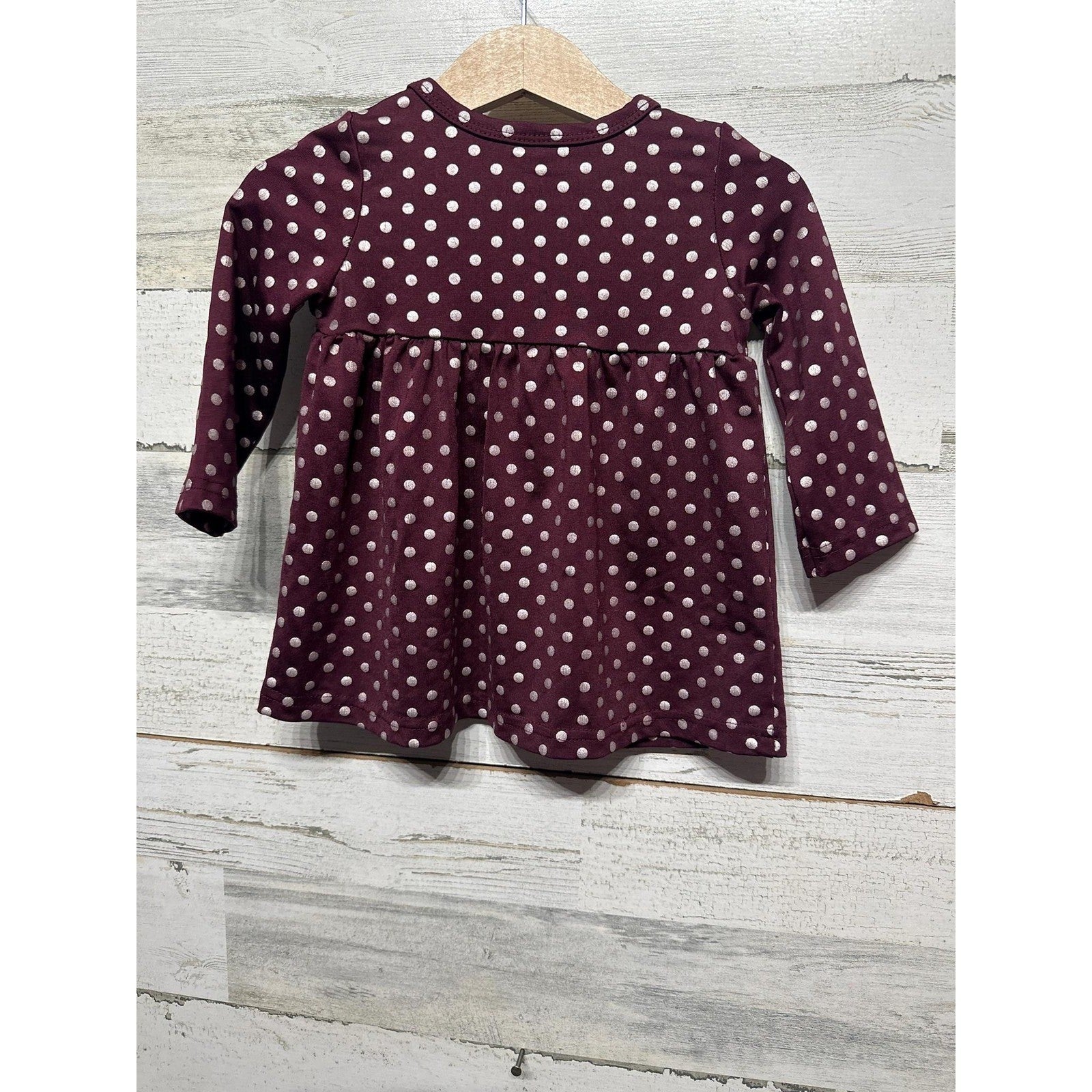 Colosseum Texas A&M Dress Girls 3-6M Maroon Polka Dot Gameday Aggies EUC1