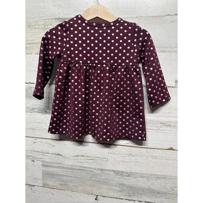 Colosseum Texas A&M Dress Girls 3-6M Maroon Polka Dot Gameday Aggies EUC1