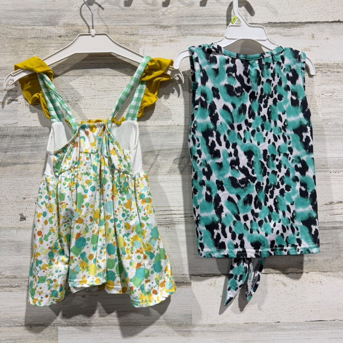 Marie Nicole Easter Bunny Dress Leopard Tunic Bundle Girls 3T/4T EUC7