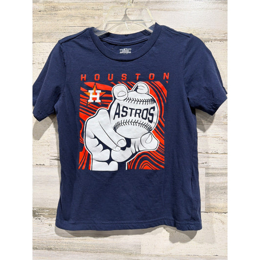 Genuine Merchandise T-Shirt Fits Like 5/6 Boys Navy Houston Astros Baseball0