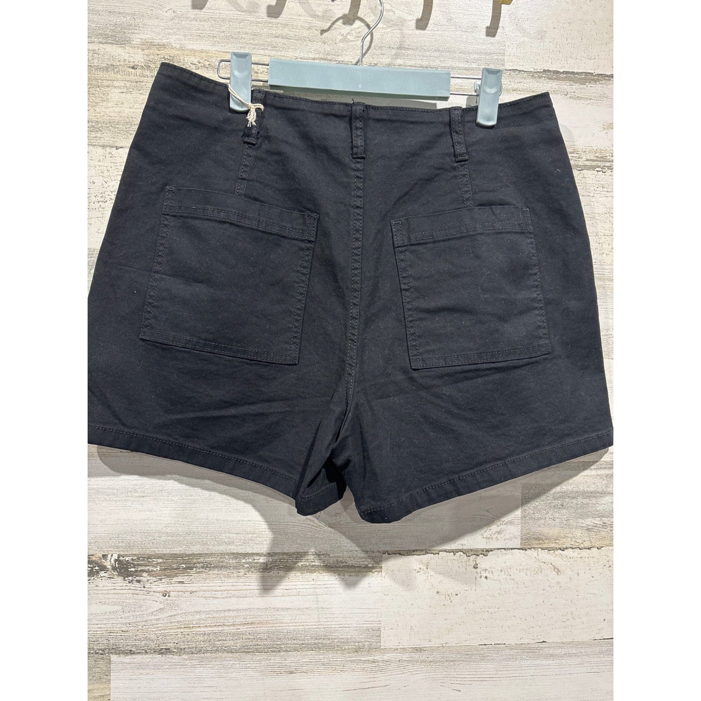 Universal Thread Jean Shorts Womens 12 Black High Rise Utility Gorpcore NWT1