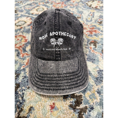OTTO Rose Apothecary Hat Women OS Grey Schitt's Creek Acid Wash Dad Cap EUC1